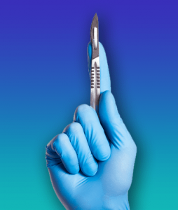 It's standard procedure for surgeons to remove spinal contractures with a scalpel