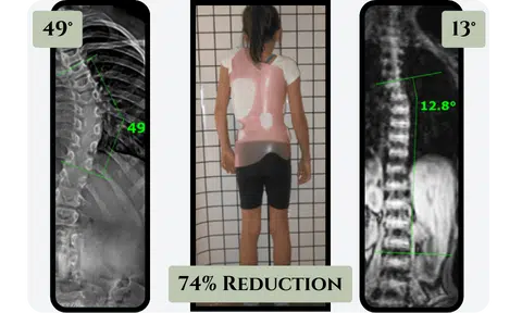 Scoliosis bracing impact on spinal alignment