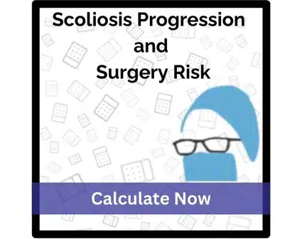 Scoliosis progression and surgical risk calculator